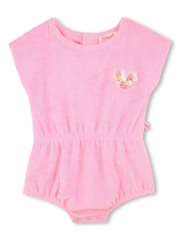 Pink Infant Terry Romper