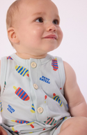 Mint Baby Ice Cream Romper