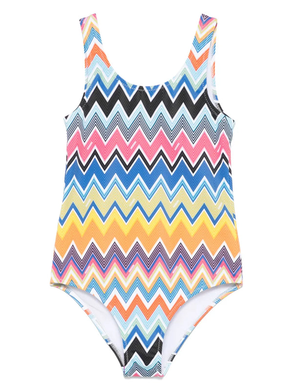 Multicolor Zigzag Swimsuit