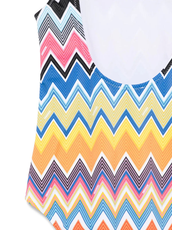 Multicolor Zigzag Swimsuit