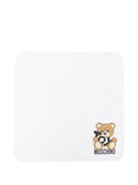 White Baby Toy Bear Logo Blanket