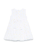 White Sleeveless Daisy Embroidered Dress