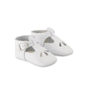 White Baby T-Strap Leather Shoe