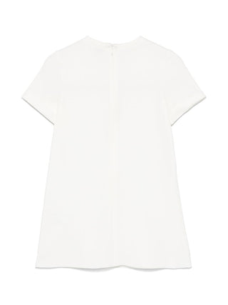 White 3D Flower Detail Dress