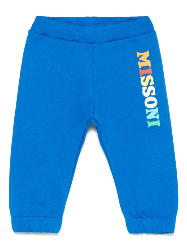 Blue Baby Multicolored Logo Sweatpants