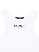 White Mine Me Paris Logo Tank Top