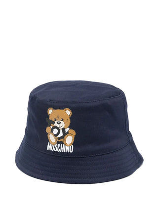 Navy Baby Toy Bear Logo Bucket Hat