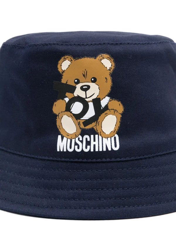 Navy Baby Toy Bear Logo Bucket Hat