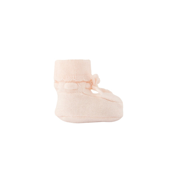 Pink Baby Knit Booties
