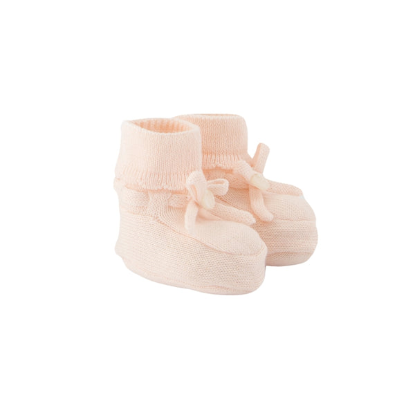 Pink Baby Knit Booties