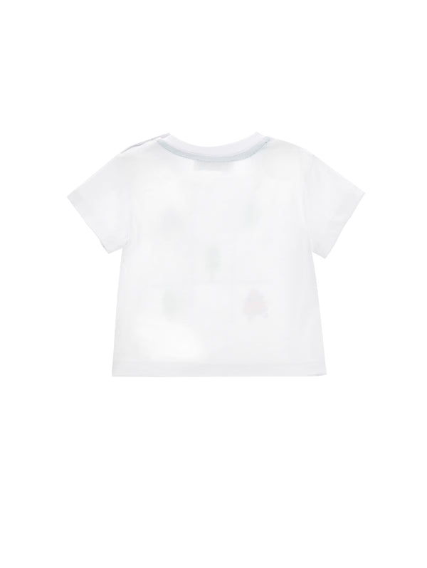 White Baby Tic Tac Toe Fruit Tee