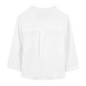 White Baby Gauze Pocket Shirt