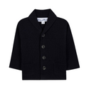 Navy Baby Shawl Collar Cardigan