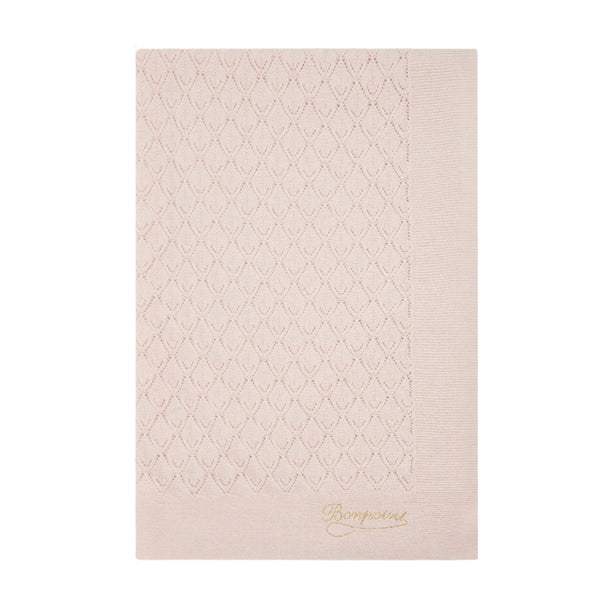 Pink Baby Openwork Pattern Blanket