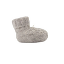 Gray Diamond Knit Booties