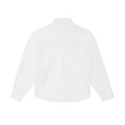 White Button Down Pocket Logo Shirt