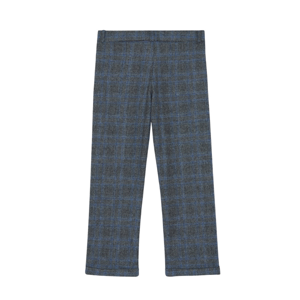 Gray and Blue Plaid Pants