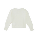 White Rhinestone Embellished Sweater
