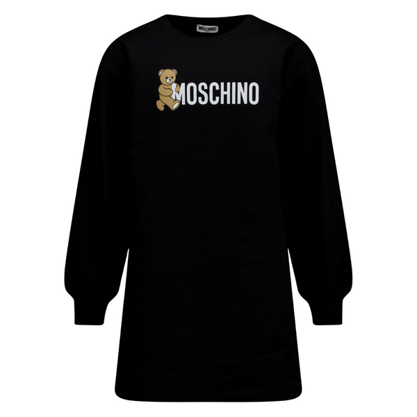 Black Bear Logo Sweatshirt Dress