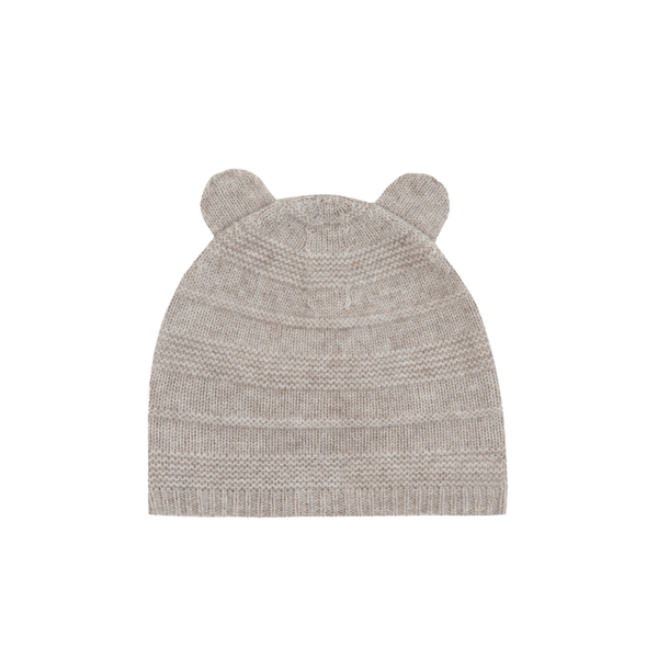 Oatmeal Marled Bear Ears Hat
