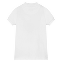 White Orga Cot Pique Polo Shirt