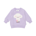 Purple Poodle Puff Crewneck