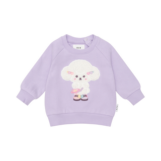 Purple Poodle Puff Crewneck