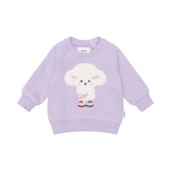 Purple Poodle Puff Crewneck