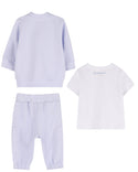 Pale Blue Baby Tracksuit and Tee Set