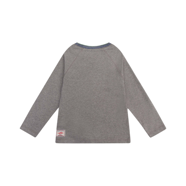 Grey Sailboat Long Sleeve Tee