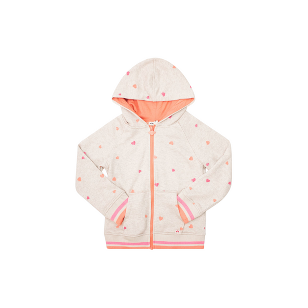 Heather Oatmeal Cozy Raglan Hoodie