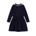 Navy Peter Pan Collar Knit Dress