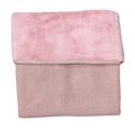 Pink Knit Fur Lined Blanket