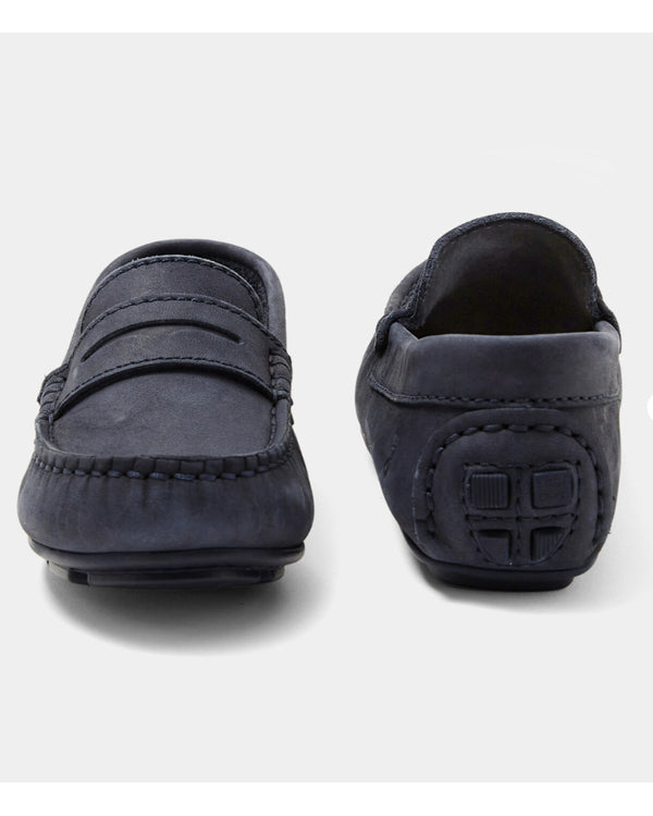Navy Soprano Leather Loafer