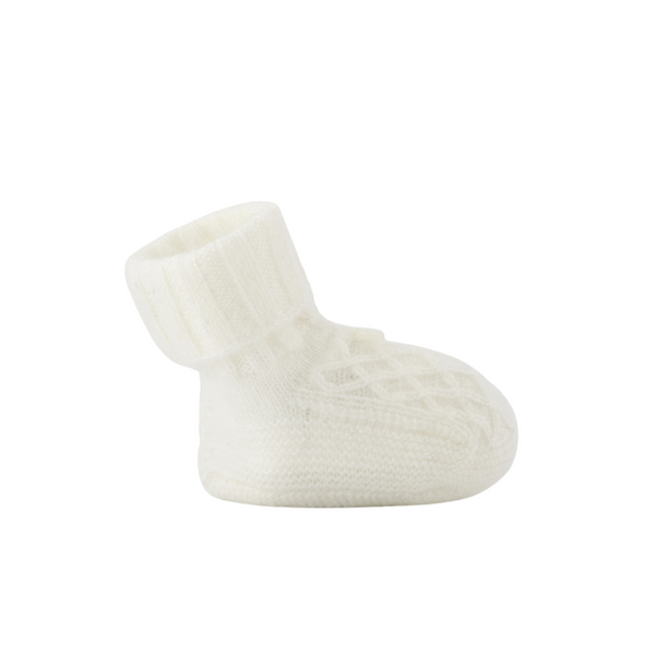 Ivory Knit Booties