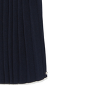 Navy with White Trim Collar Pleated Dress