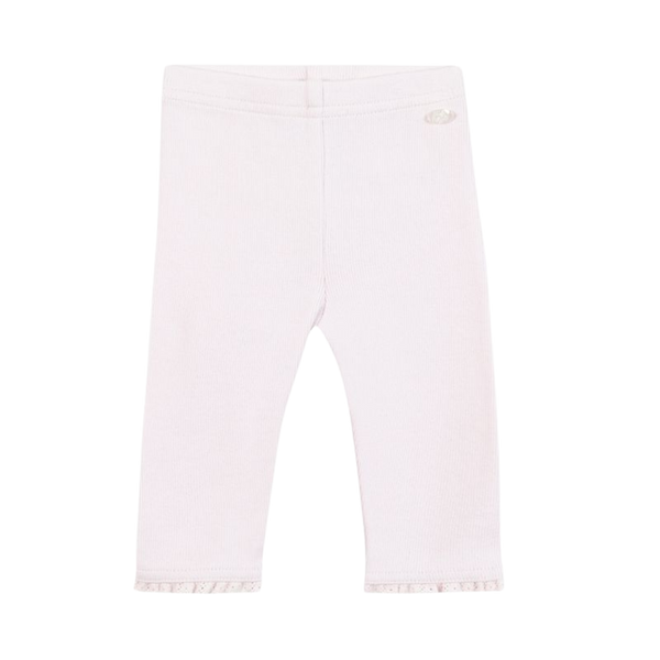 Light Pink Baby Ruffle Trim Leggings