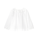 White Melanie Frill Collar Blouse