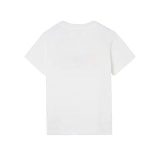 White Multicolor Fendi Logo Tee