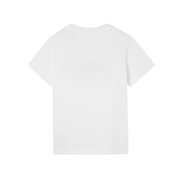 White Multicolor Fendi Logo Tee