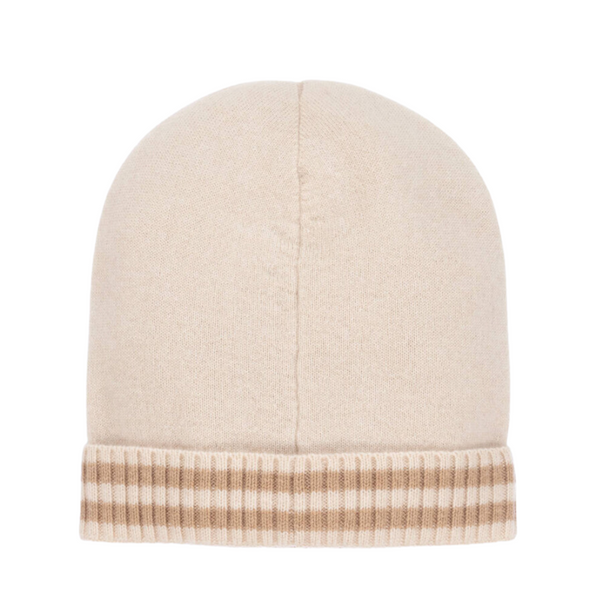 Linen Knitted Logo Hat