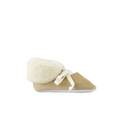 Gold Baby Fur Trim Mary Janes