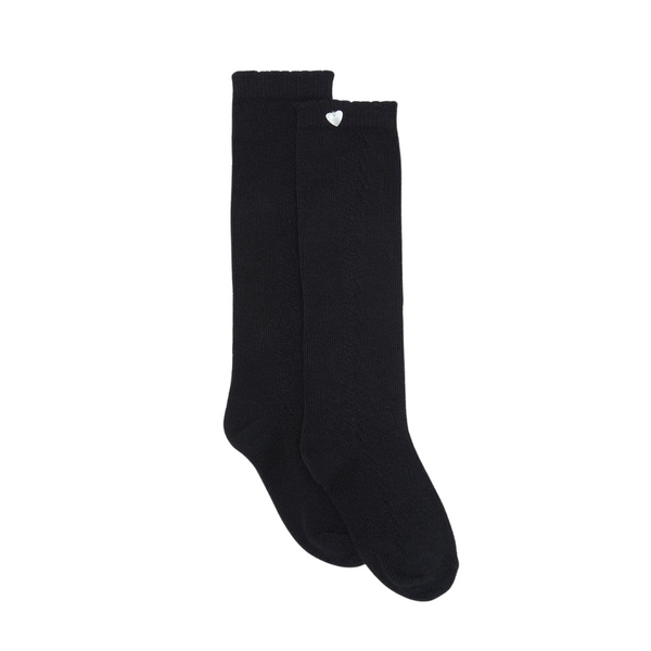 Black Knee High Socks