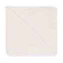 White and Cream Balmain Logo Blanket