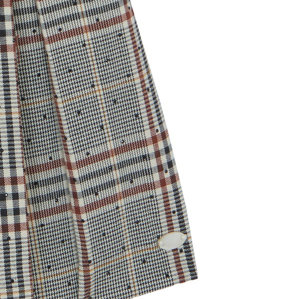 Chestnut Brown Plaid Dress