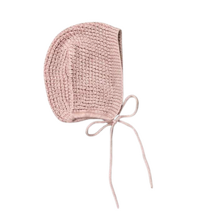 Pink Knit  Bonnet