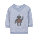 Heather Blue Baby Robot Sweatshirt