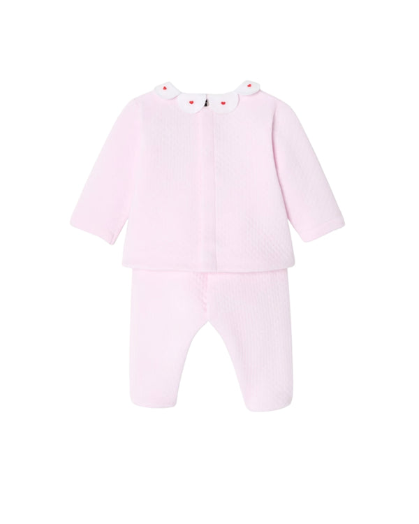 Pink Baby Nostalgie Scallop Collar Ensemble