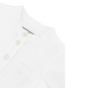 White Baby Linen Button Down Shirt