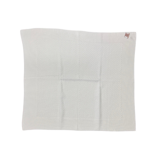 White Diamond Knit Blanket